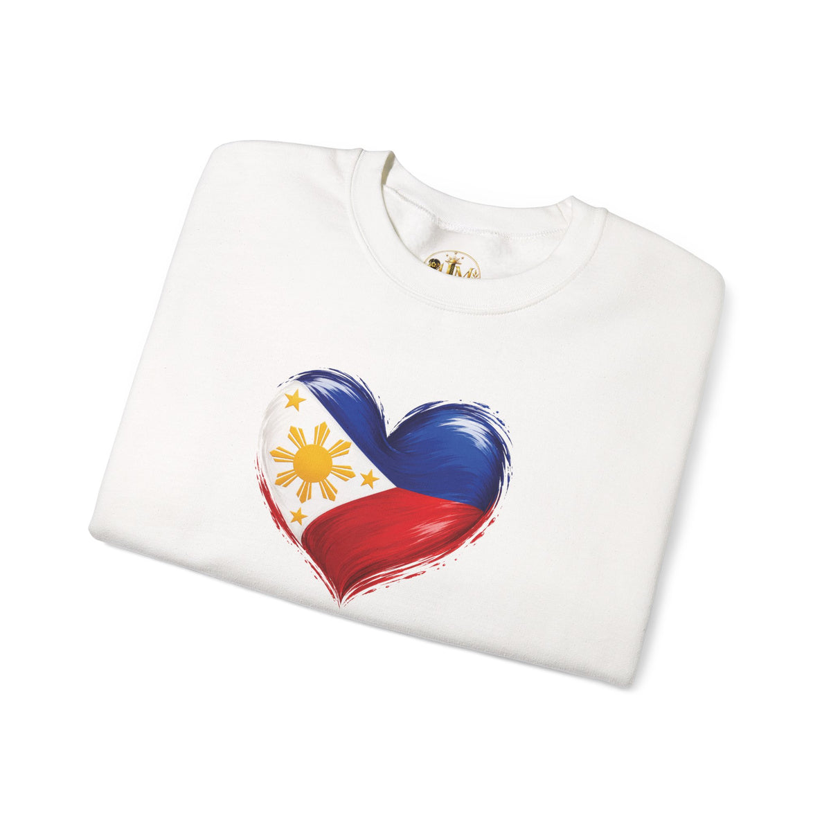 Philippine Flag Heart Crewneck Sweatshirt