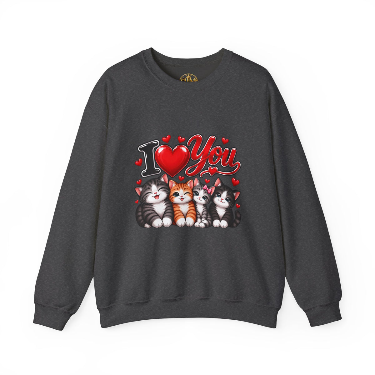 I Love You Kittens Sweatshirt - Cute Cat Crewneck for Cat Lovers, Valentine’s Gift