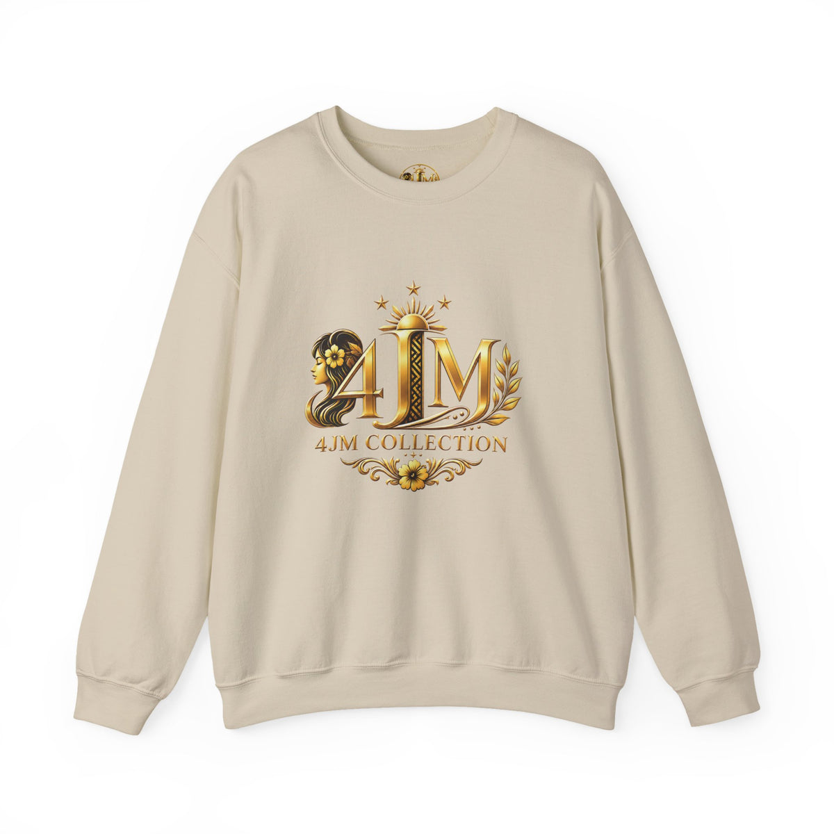 Crewneck Sweatshirt — JAM Collection Gold Monogram Logo