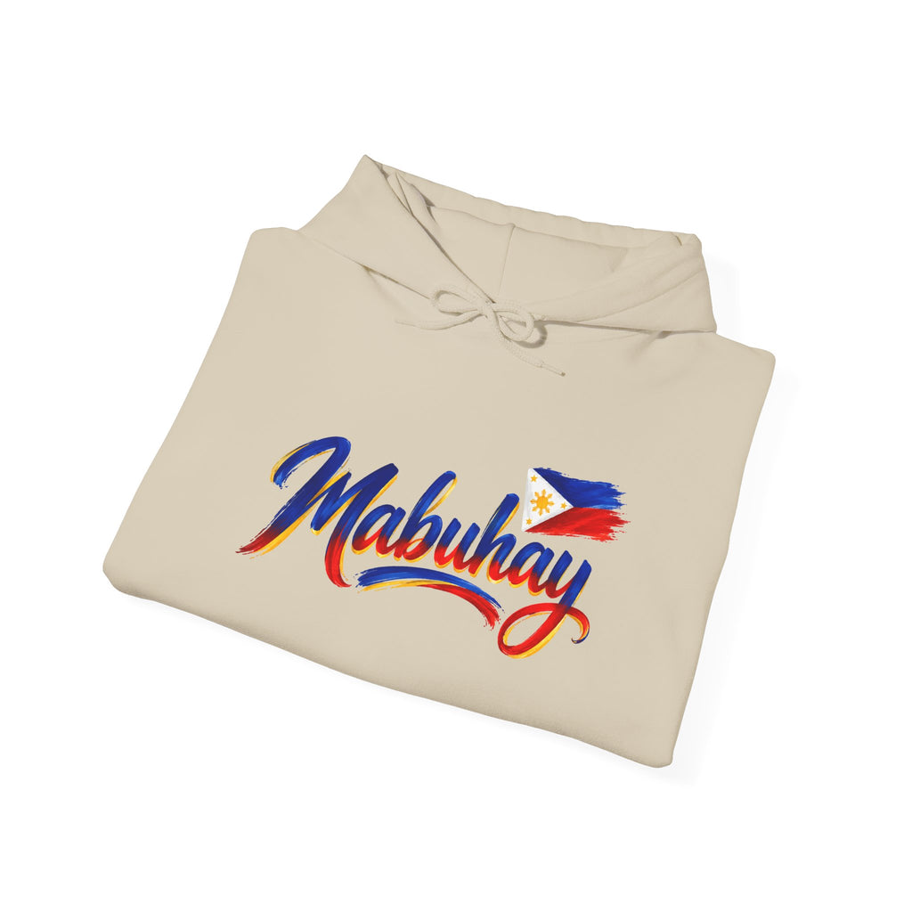 Mabuhay Hoodie – Filipino Pride Hooded Sweatshirt with Philippine Flag Sleeves
