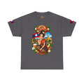 Laos Pride T‑Shirt — Traditional Lao Woman Illustration with Flag & Cultural Icons
