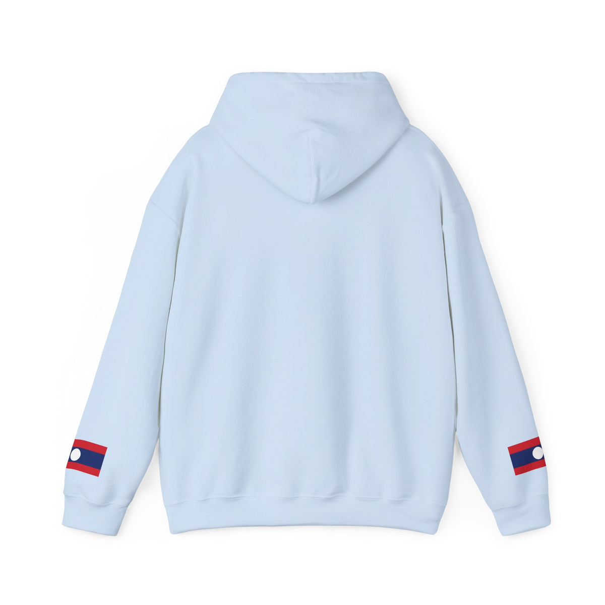 Laos Heartbeat Hoodie — Laos Flag Heart with EKG Design