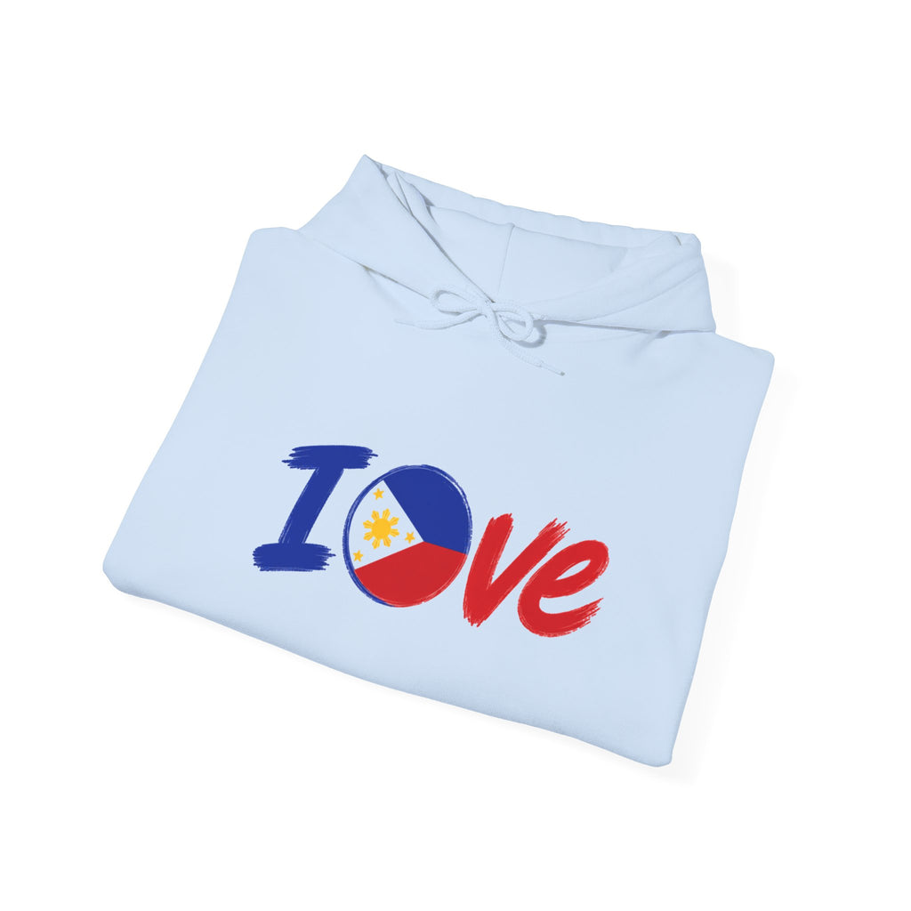 Philippine Flag "I Love" Hoodie – Filipino Pride Pullover