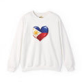 Philippine Flag Heart Crewneck Sweatshirt