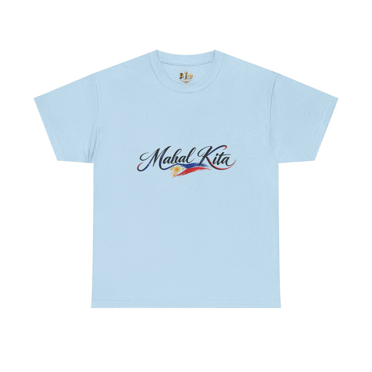 Mahal Kita Filipino Pride Tee — Script Love Shirt with Philippine Flag Accent