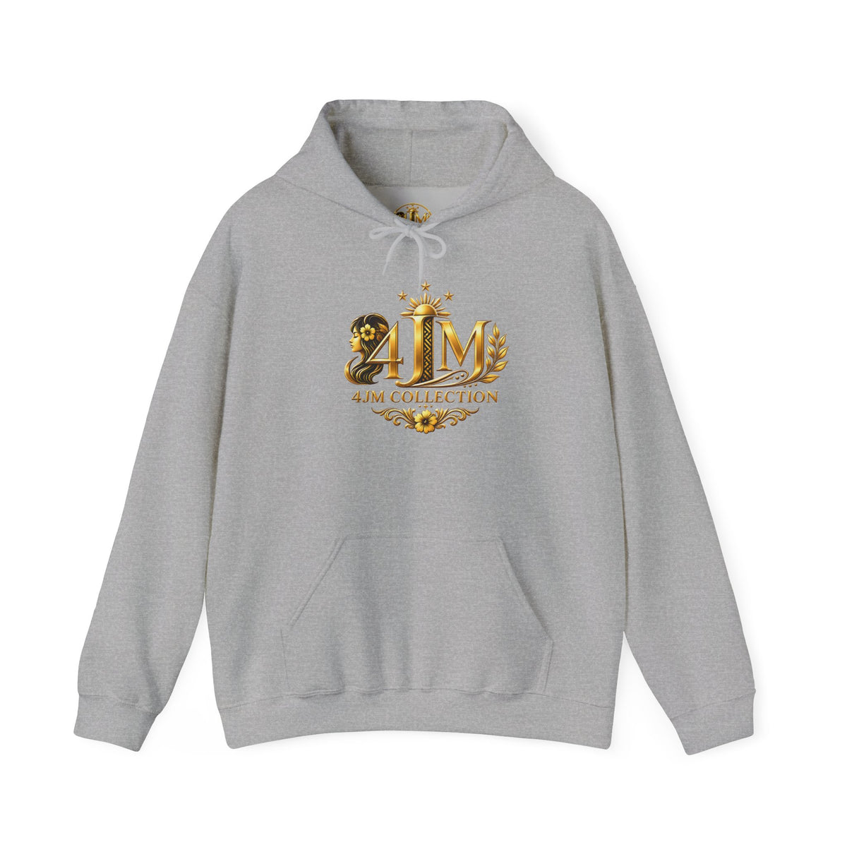 J&M Collection Logo Hoodie — Luxury Floral Monogram Pullover