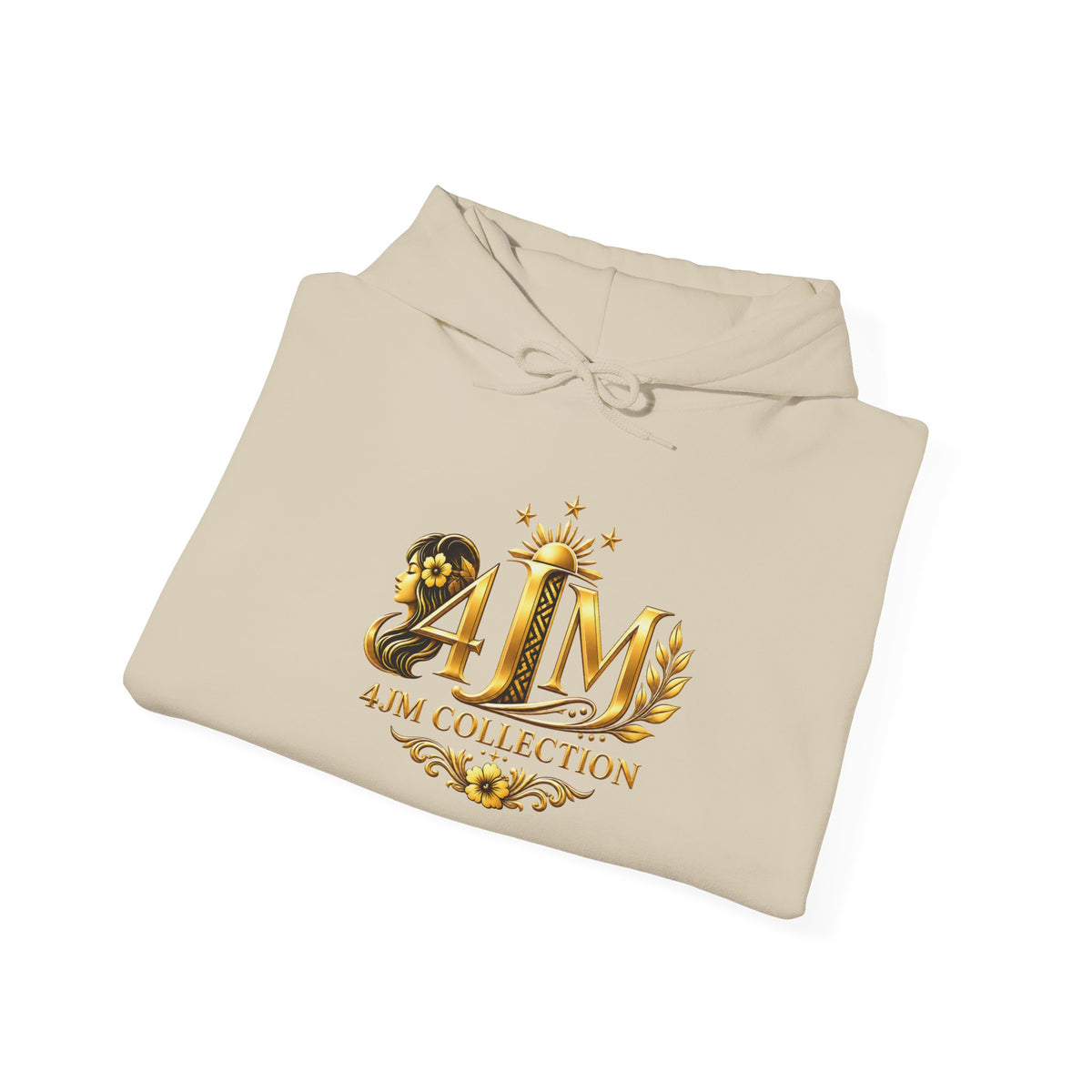 J&M Collection Logo Hoodie — Luxury Floral Monogram Pullover