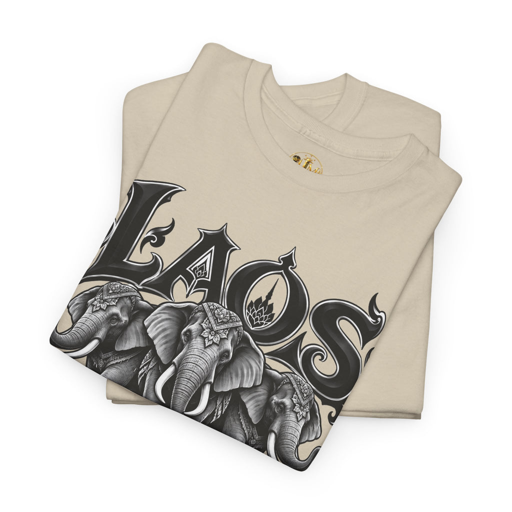 Laos Elephant T-Shirt — Vintage Tribal Elephant Graphic Tee