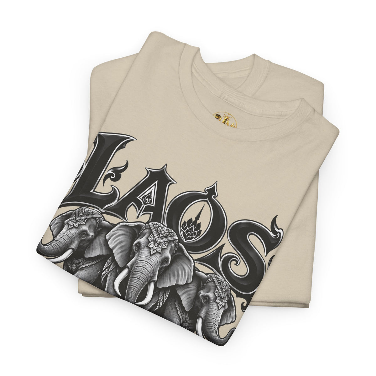 Laos Elephant T-Shirt — Vintage Tribal Elephant Graphic Tee