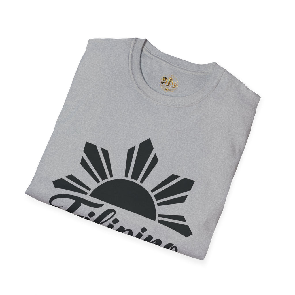 Filipino Sun Script T‑Shirt — Heritage Pride Graphic Tee