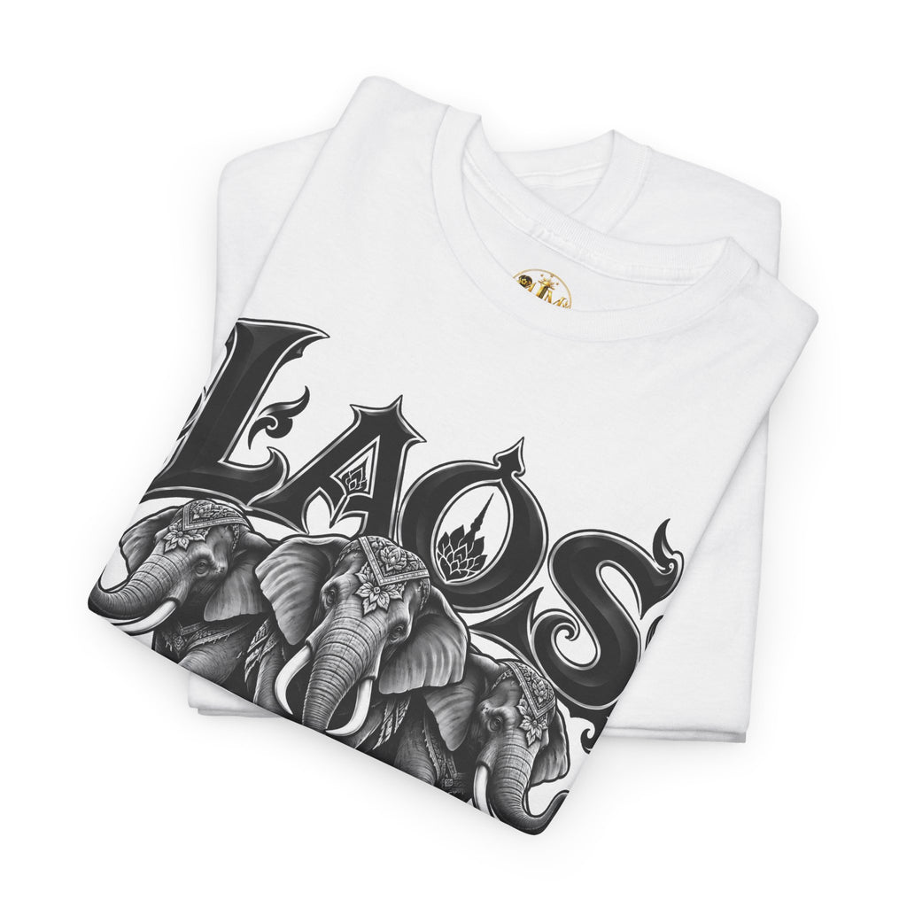 Laos Elephant T-Shirt — Vintage Tribal Elephant Graphic Tee