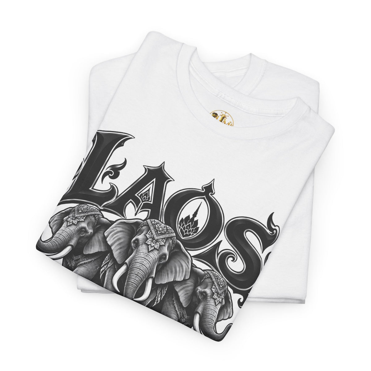 Laos Elephant T-Shirt — Vintage Tribal Elephant Graphic Tee