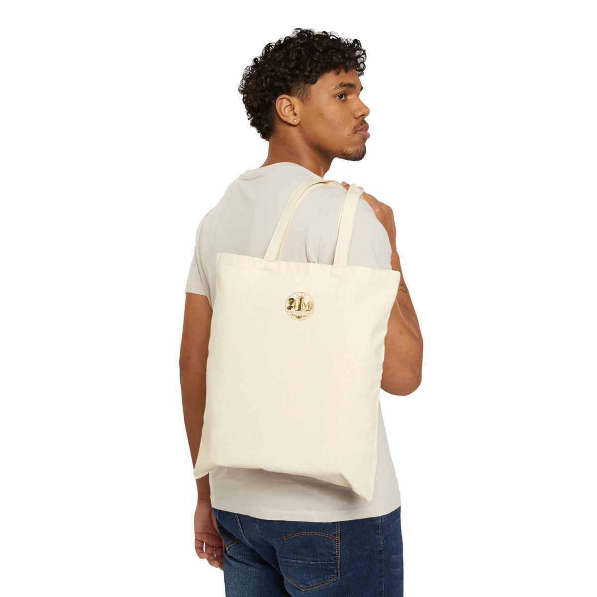 Canvas Tote Bag — 3M Collection Gold Logo Eco Shopper