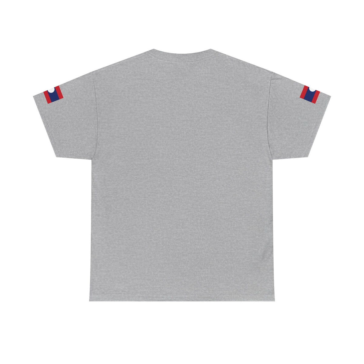Laos Pride T‑Shirt — Traditional Lao Woman Illustration with Flag & Cultural Icons