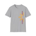 Sunrise Stripe T-Shirt — Retro Minimal Sun Graphic
