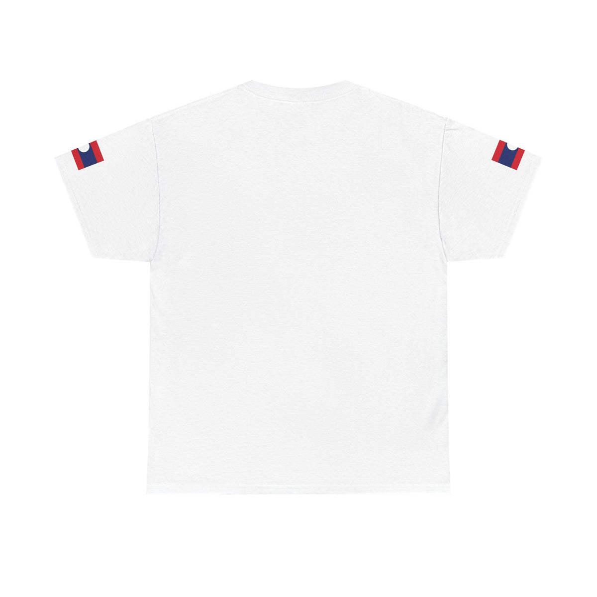 Laos Pride T‑Shirt — Traditional Lao Woman Illustration with Flag & Cultural Icons