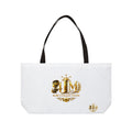 J&M Collection Weekender Tote Bag — Gold Floral Logo Travel Tote