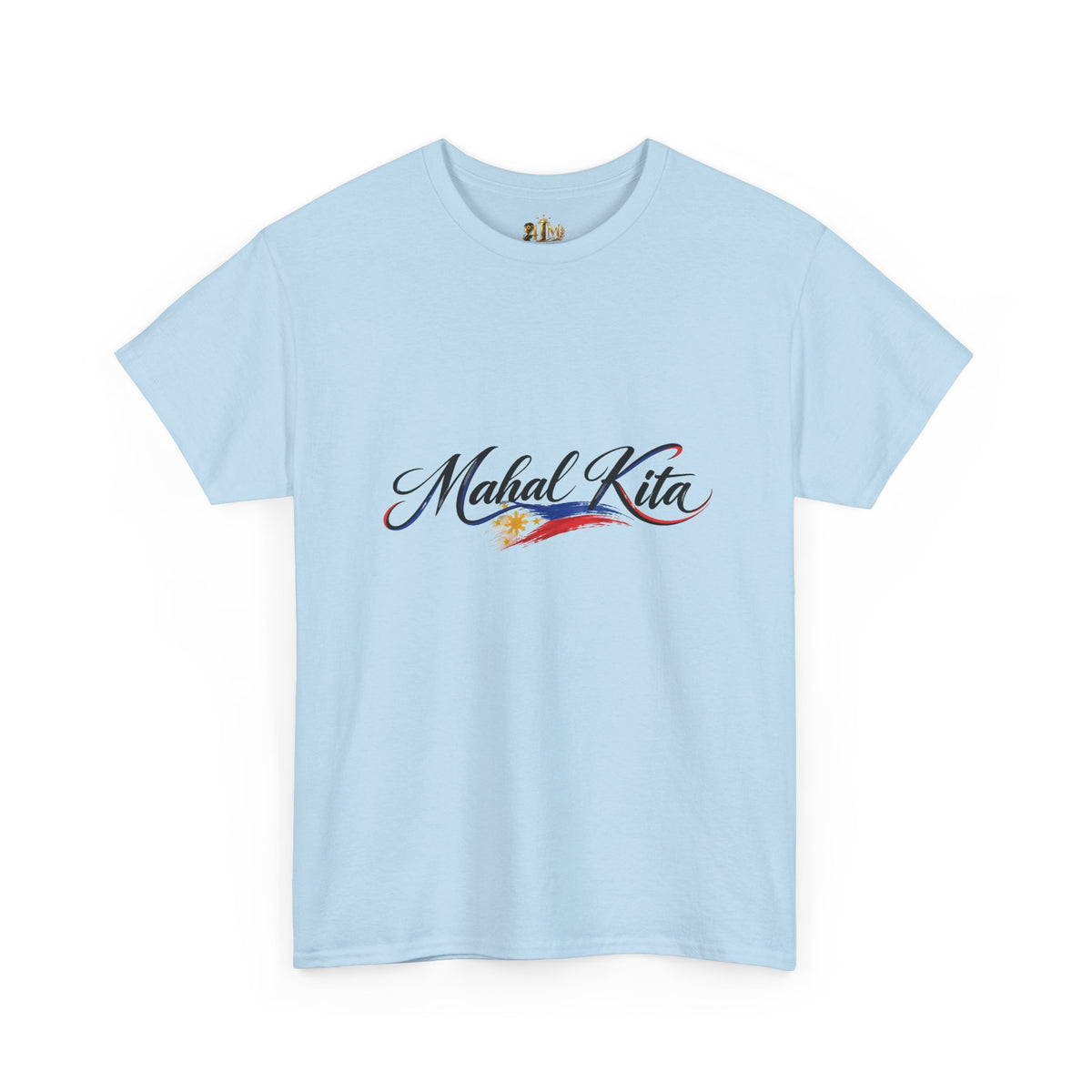 Mahal Kita Filipino Pride Tee — Script Love Shirt with Philippine Flag Accent