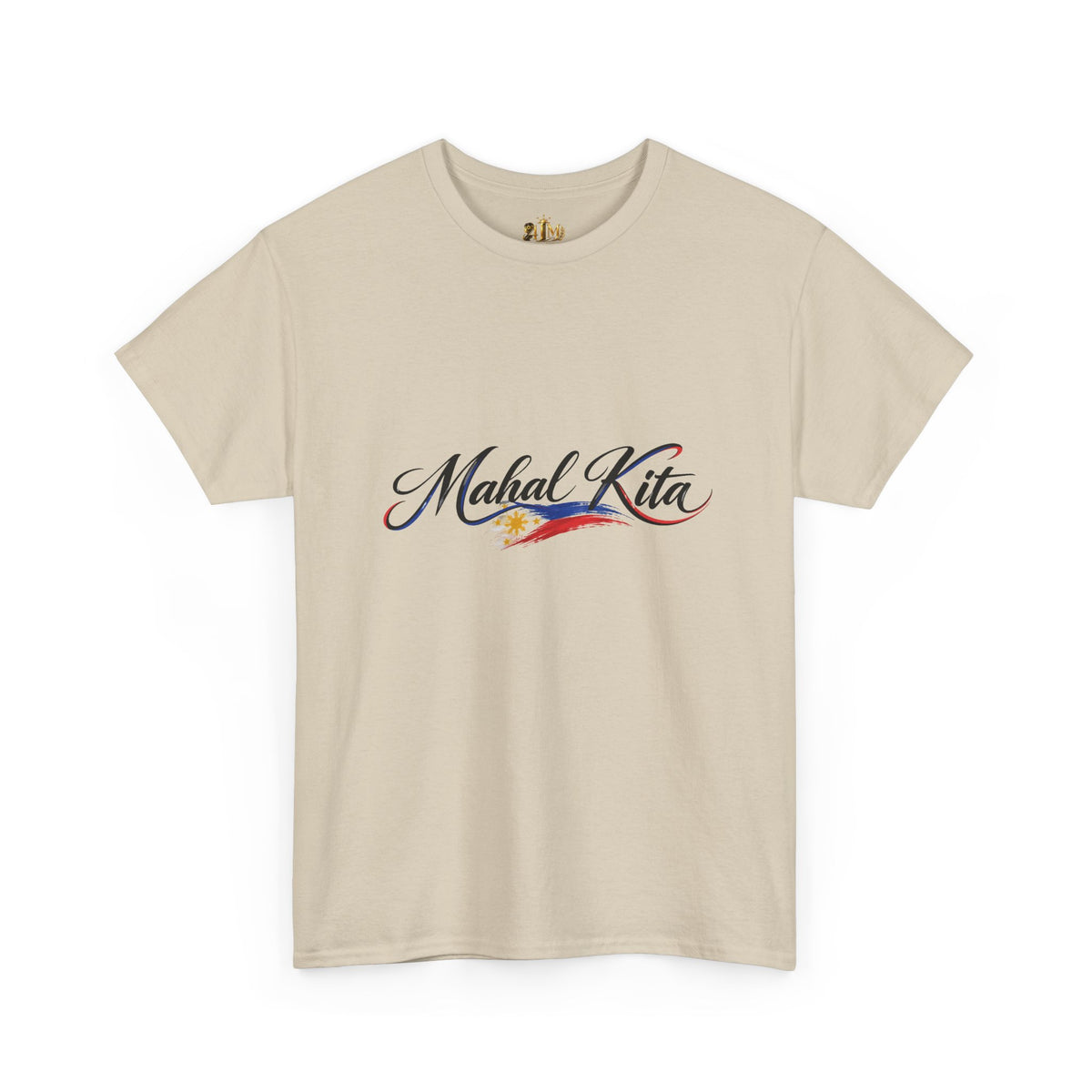 Mahal Kita Filipino Pride Tee — Script Love Shirt with Philippine Flag Accent