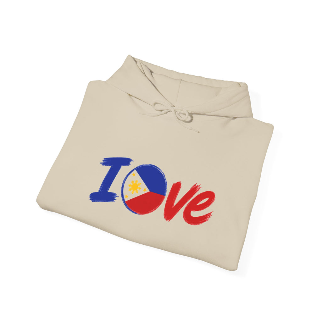 Philippine Flag "I Love" Hoodie – Filipino Pride Pullover