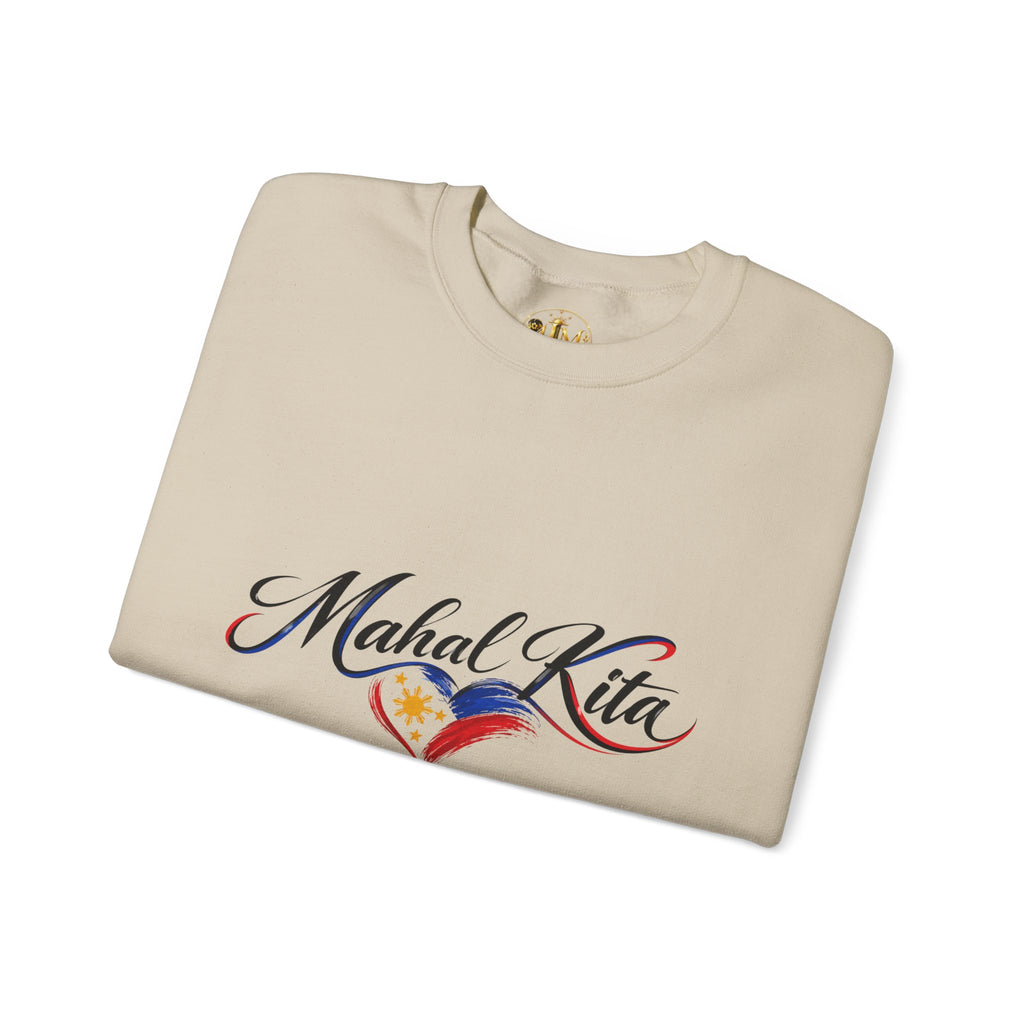 Mahal Kita Crewneck Sweatshirt — Filipino Pride Heart Design