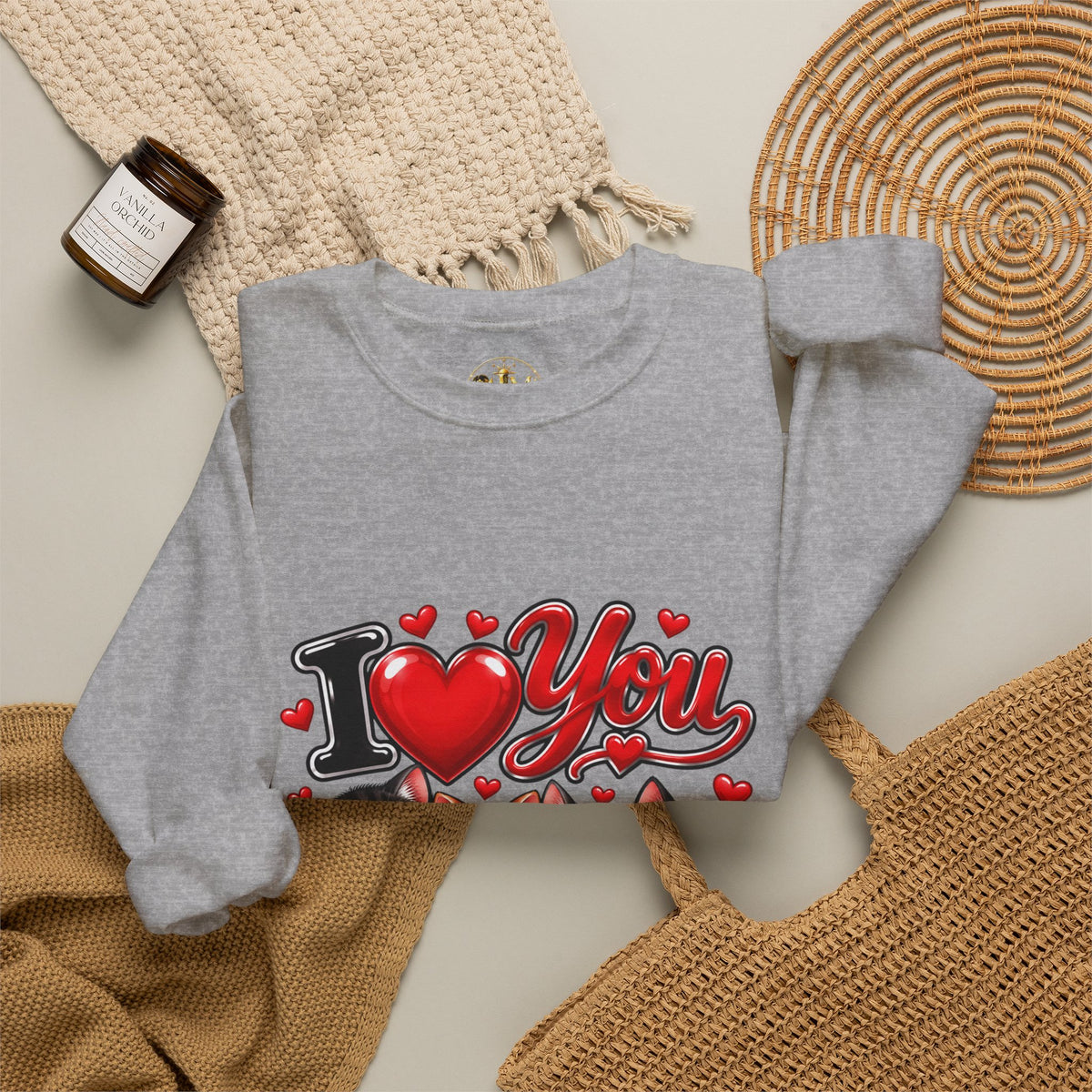 I Love You Kittens Sweatshirt - Cute Cat Crewneck for Cat Lovers, Valentine’s Gift