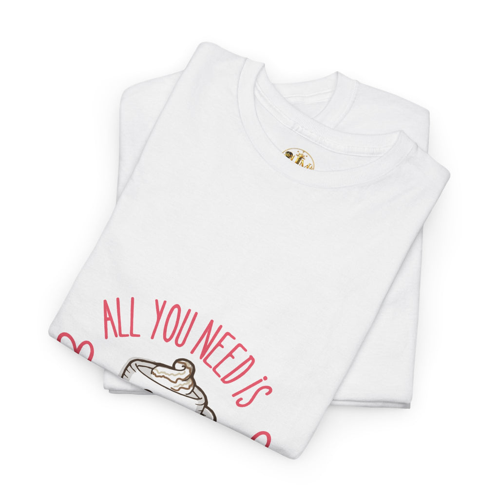Coffee T-Shirt — "All You Need Is A Cup Of Coffee" Cute Kawaii Mug Tee