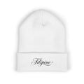 Filipino Script Cuffed Beanie — Embroidered Heritage Knit Hat