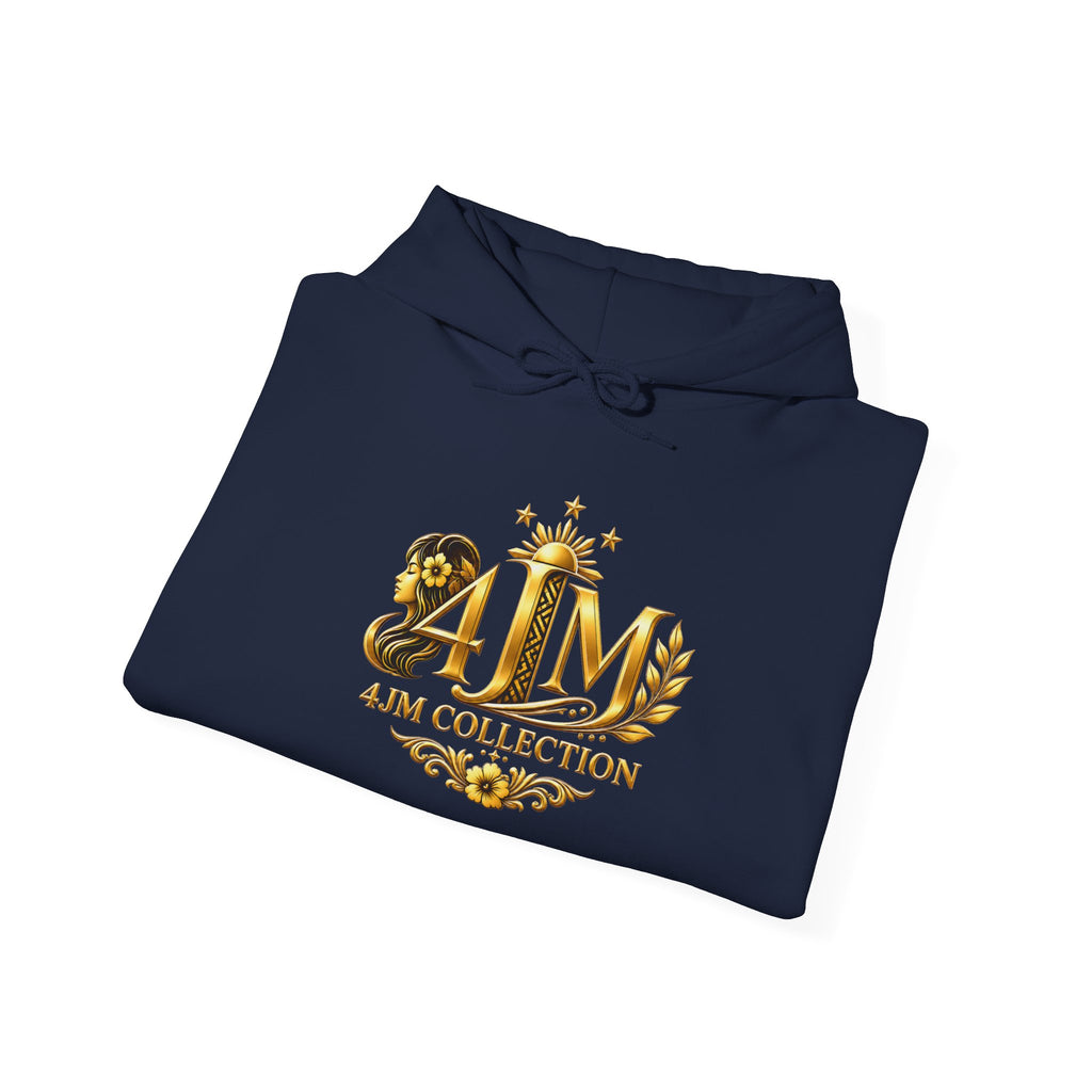 J&M Collection Logo Hoodie — Luxury Floral Monogram Pullover
