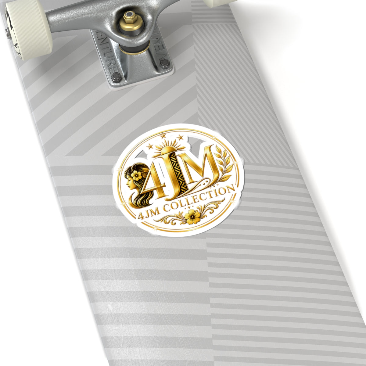Gold J4M Collection Logo Sticker — Kiss-Cut Premium Logo Decal