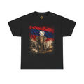 Laos Flag Elephant Graphic Tee - Moonlit Wildlife T-Shirt
