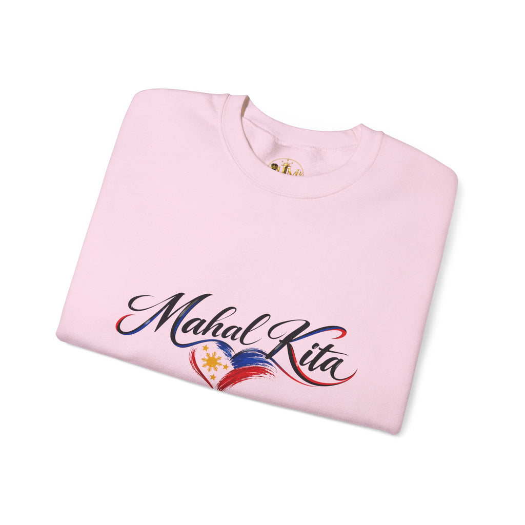 Mahal Kita Crewneck Sweatshirt — Filipino Pride Heart Design