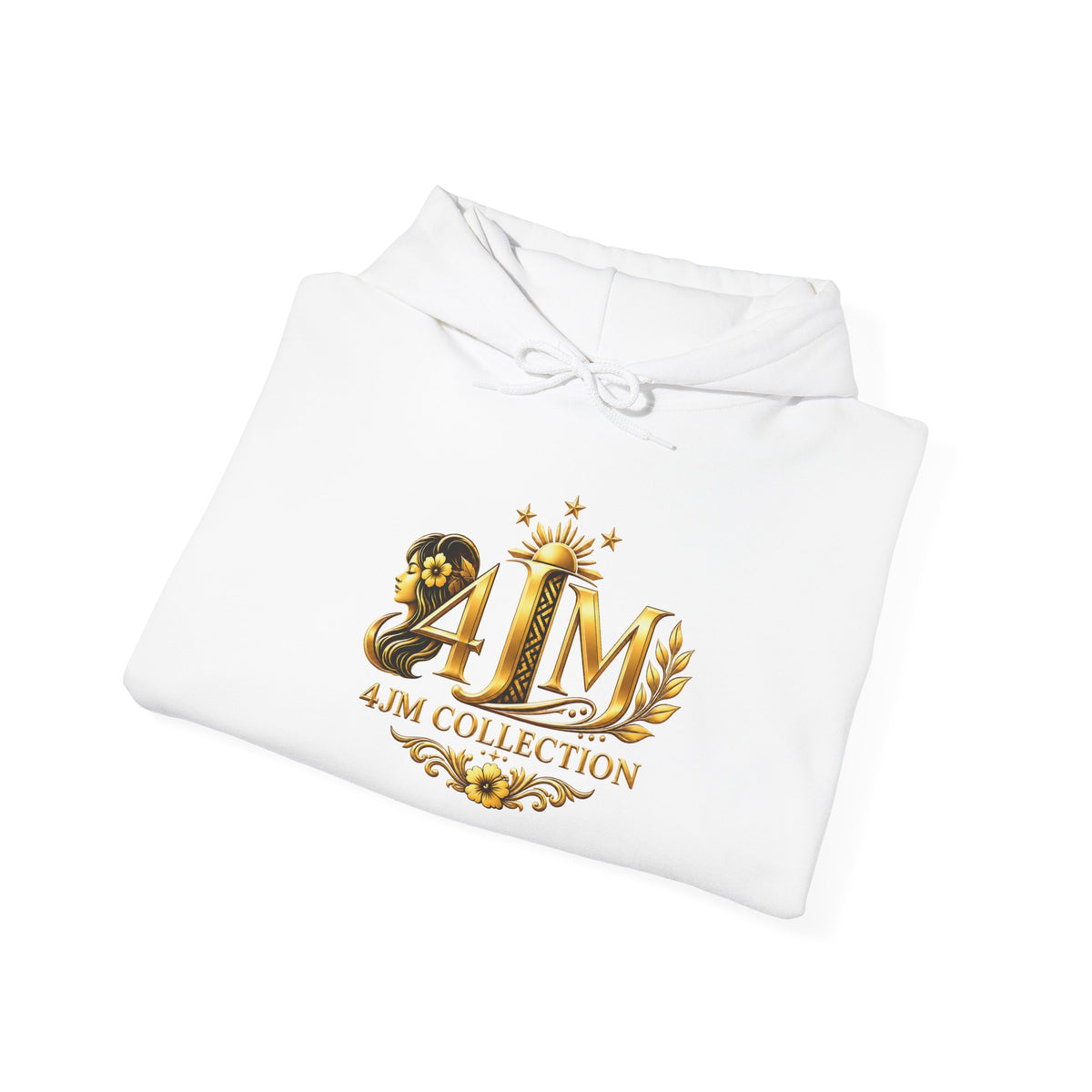 J&M Collection Logo Hoodie — Luxury Floral Monogram Pullover
