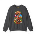 Laos Cultural Crewneck Sweatshirt — Traditional Lao Dancer & Flag Design