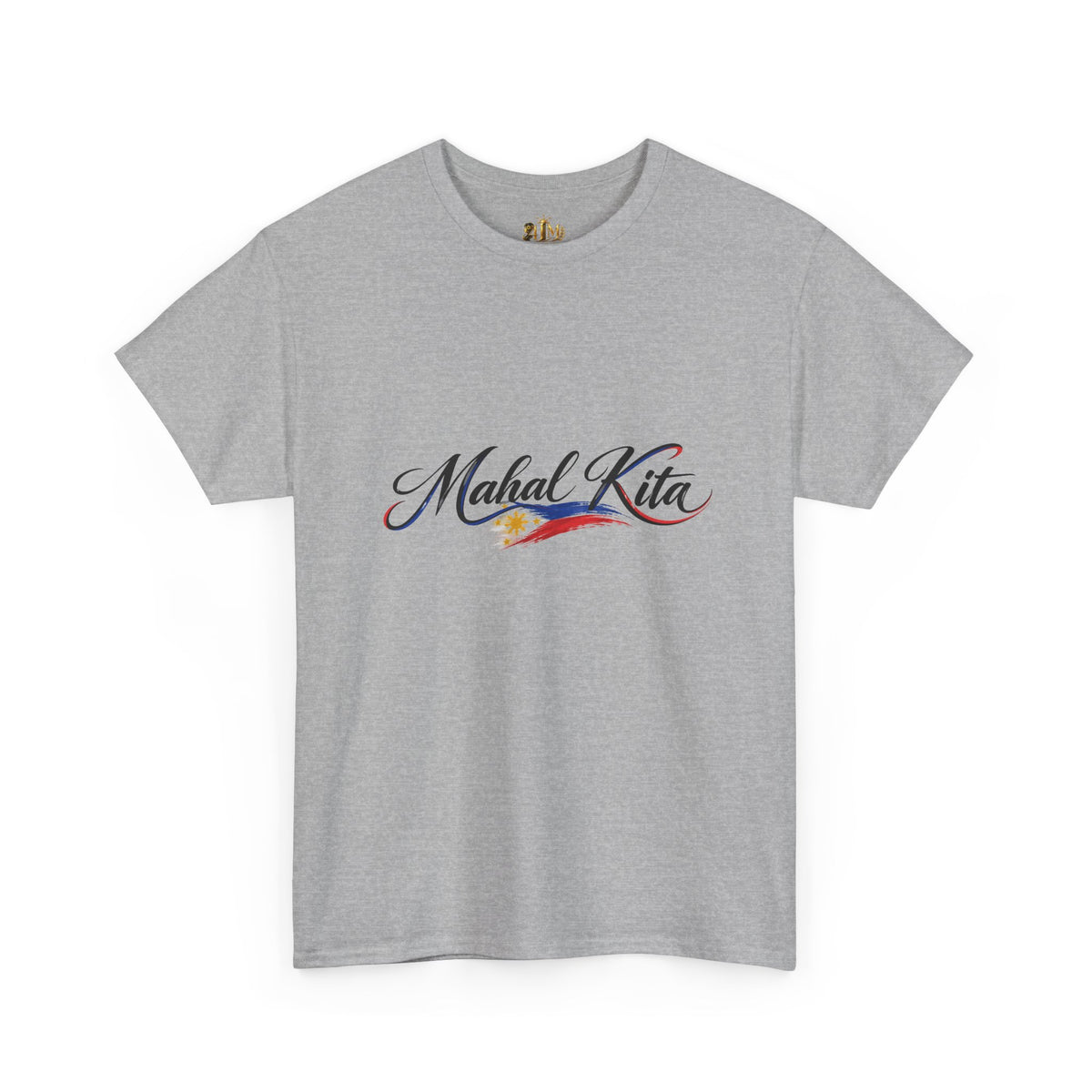Mahal Kita Filipino Pride Tee — Script Love Shirt with Philippine Flag Accent