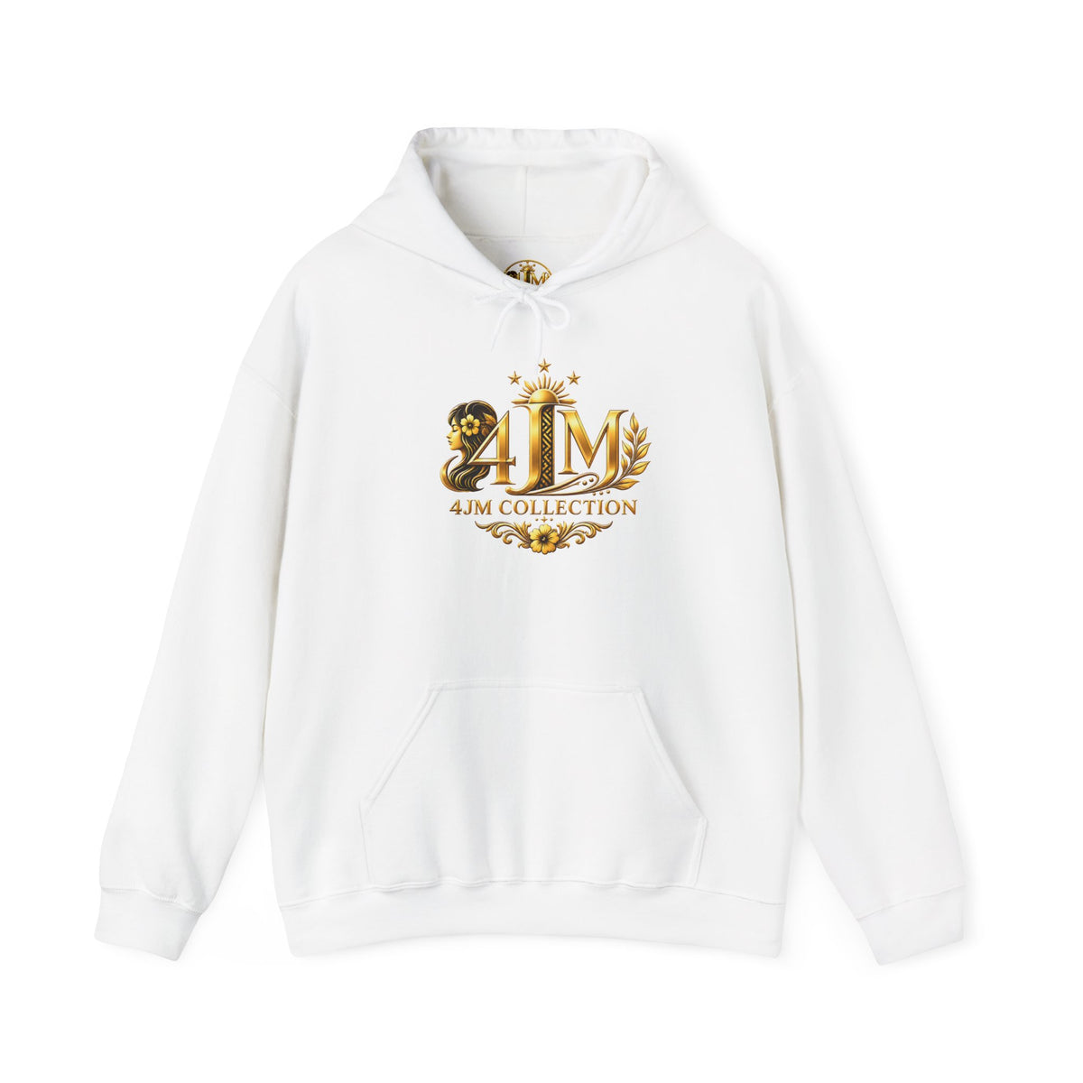J&M Collection Logo Hoodie — Luxury Floral Monogram Pullover
