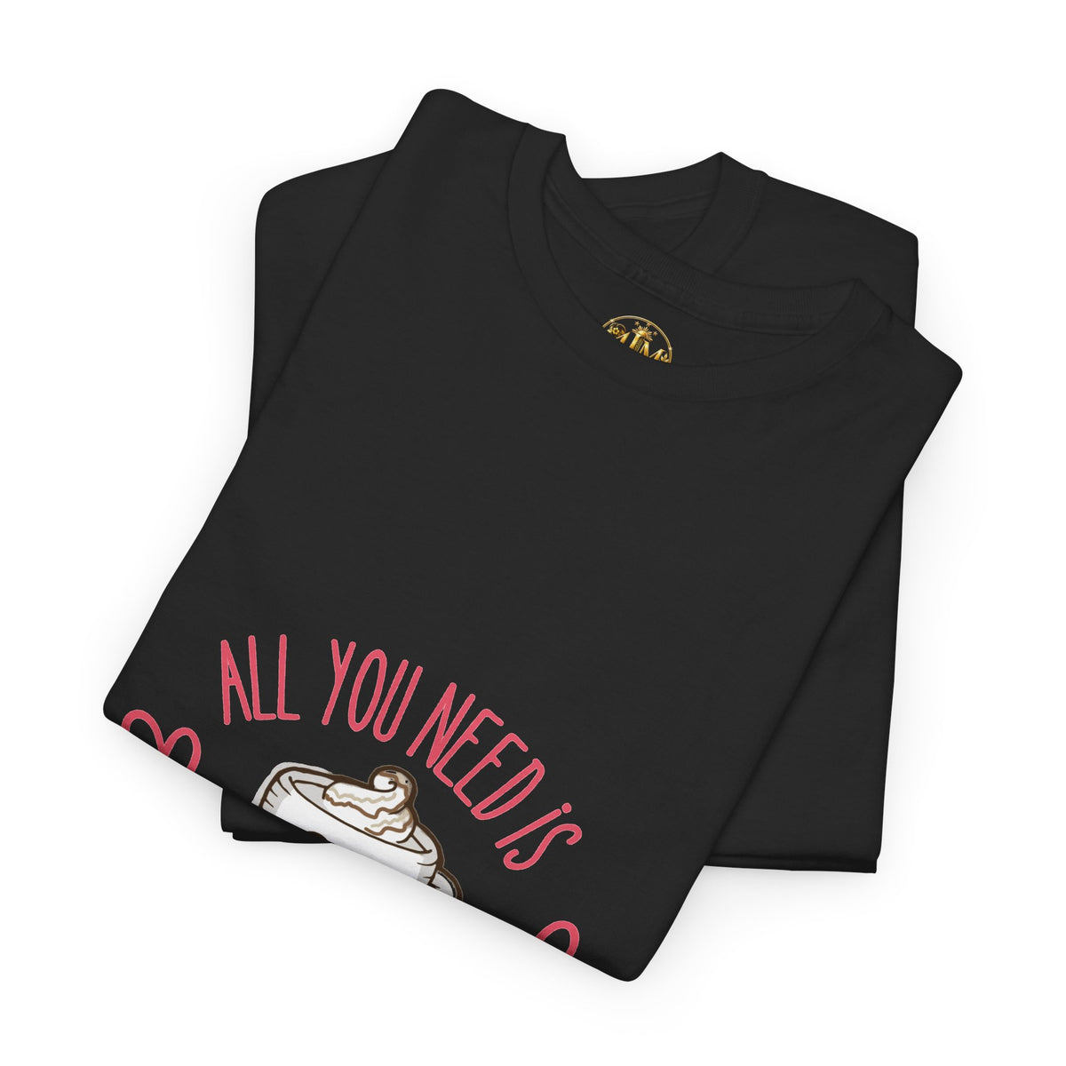 Coffee T-Shirt — "All You Need Is A Cup Of Coffee" Cute Kawaii Mug Tee