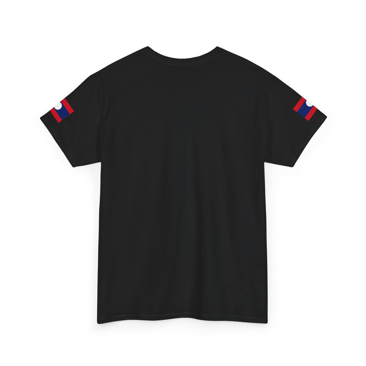 Laos Pride T‑Shirt — Traditional Lao Woman Illustration with Flag & Cultural Icons