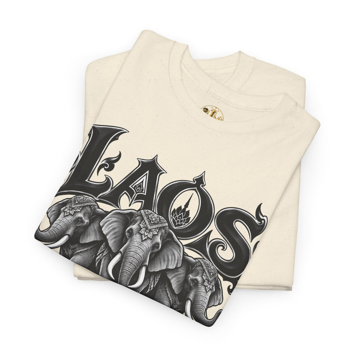 Laos Elephant T-Shirt — Vintage Tribal Elephant Graphic Tee
