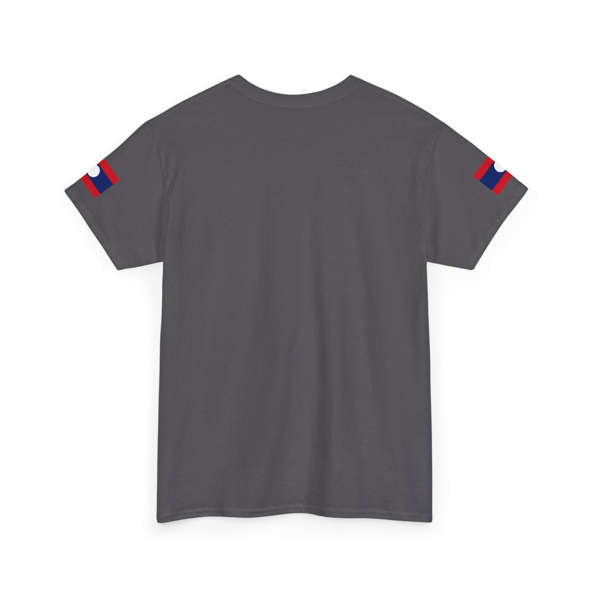 Laos Pride T‑Shirt — Traditional Lao Woman Illustration with Flag & Cultural Icons