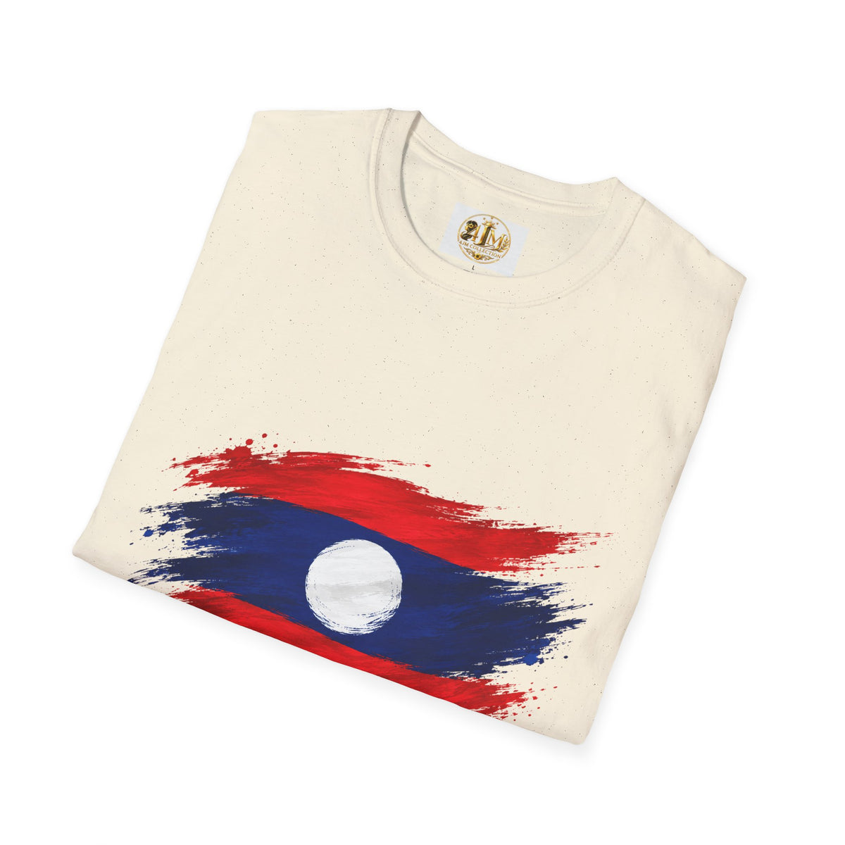 Laos Flag Brushstroke T-Shirt