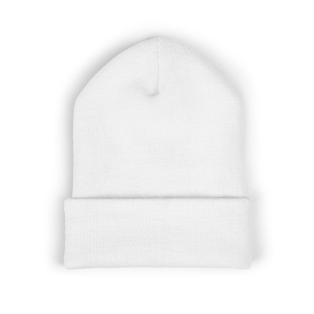 Laos Flag Embroidered Beanie — Classic Cuffed Knit Hat