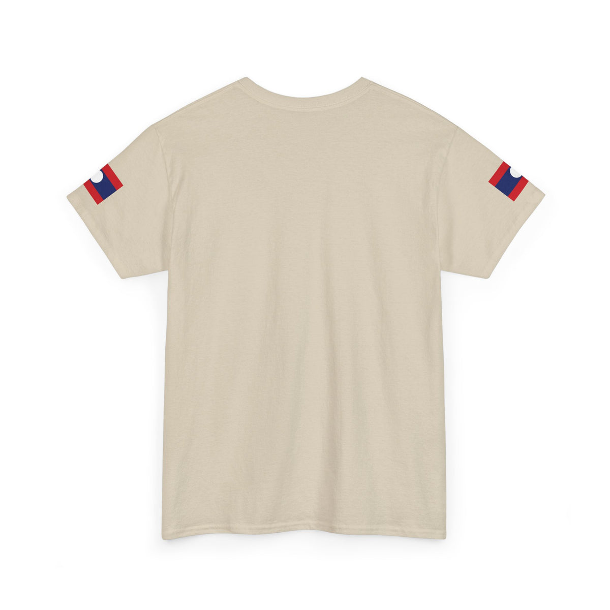 Laos Pride T‑Shirt — Traditional Lao Woman Illustration with Flag & Cultural Icons