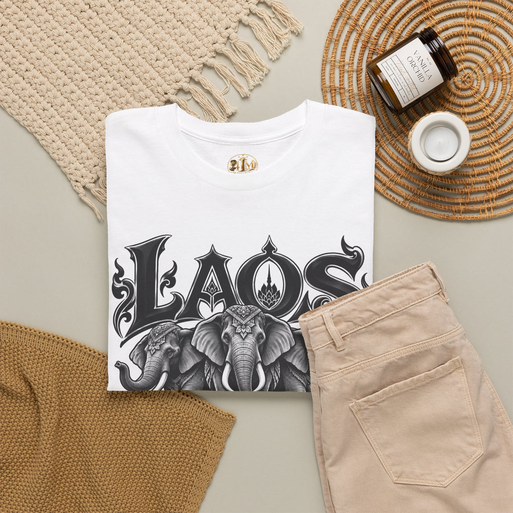 Laos Elephant T-Shirt — Vintage Tribal Elephant Graphic Tee