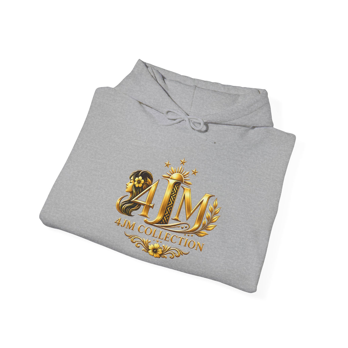 J&M Collection Logo Hoodie — Luxury Floral Monogram Pullover