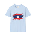 Laos Flag Brushstroke T-Shirt