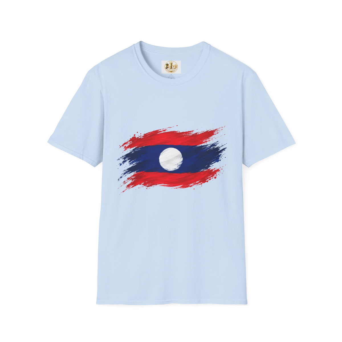 Laos Flag Brushstroke T-Shirt