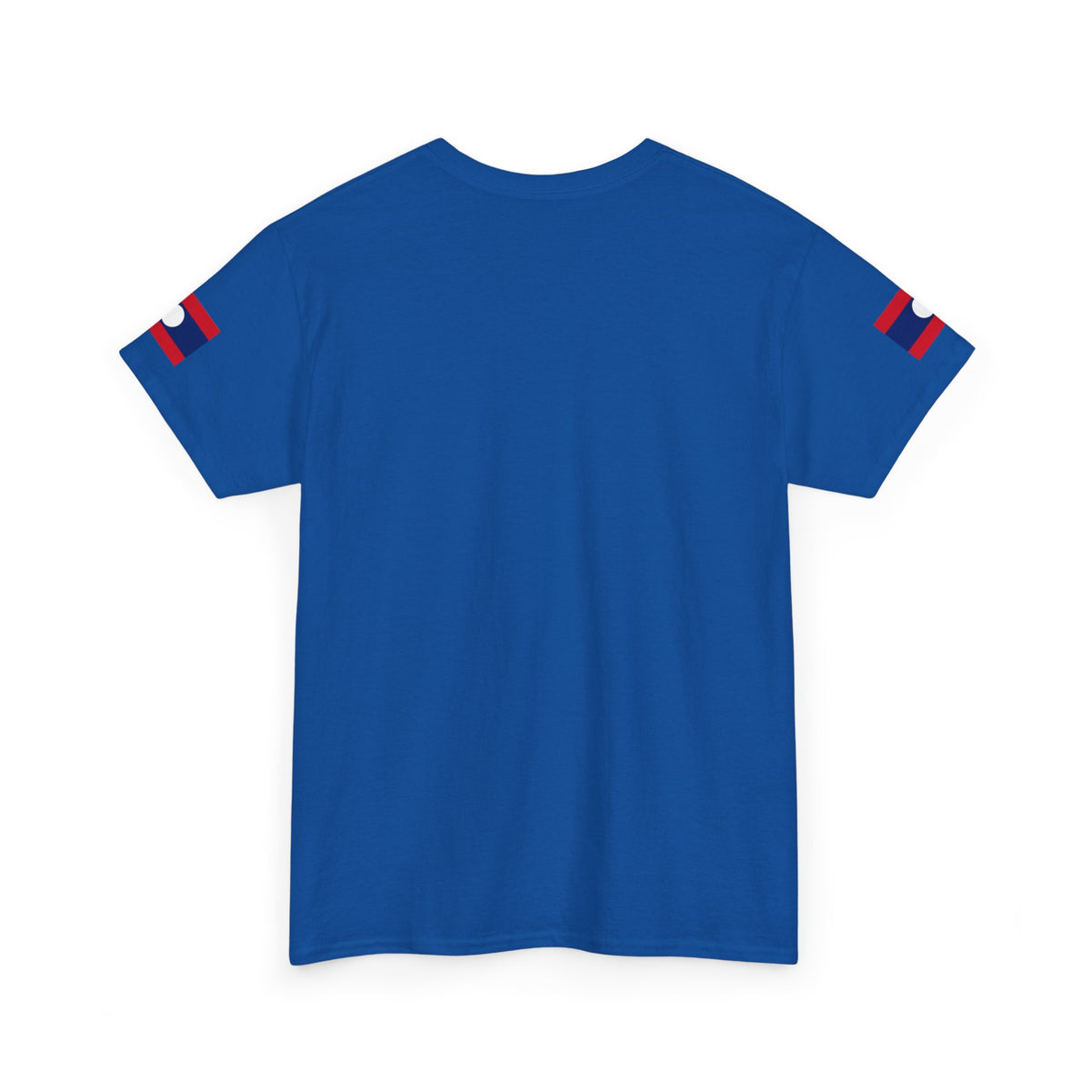 Laos Pride T‑Shirt — Traditional Lao Woman Illustration with Flag & Cultural Icons