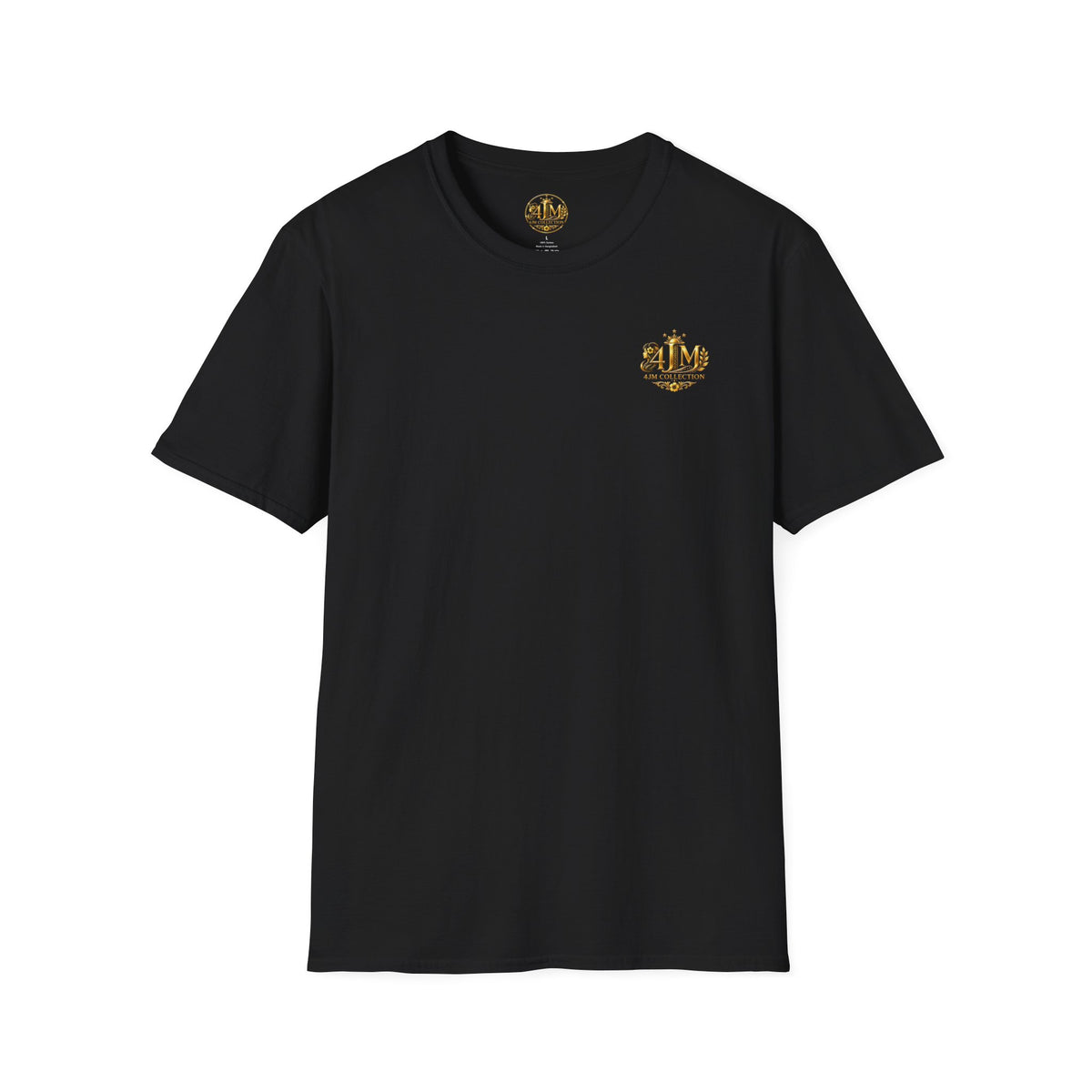Gold Crest Logo T-Shirt — 4JM Collection Luxury Graphic Tee