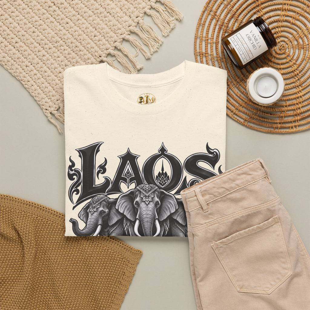 Laos Elephant T-Shirt — Vintage Tribal Elephant Graphic Tee